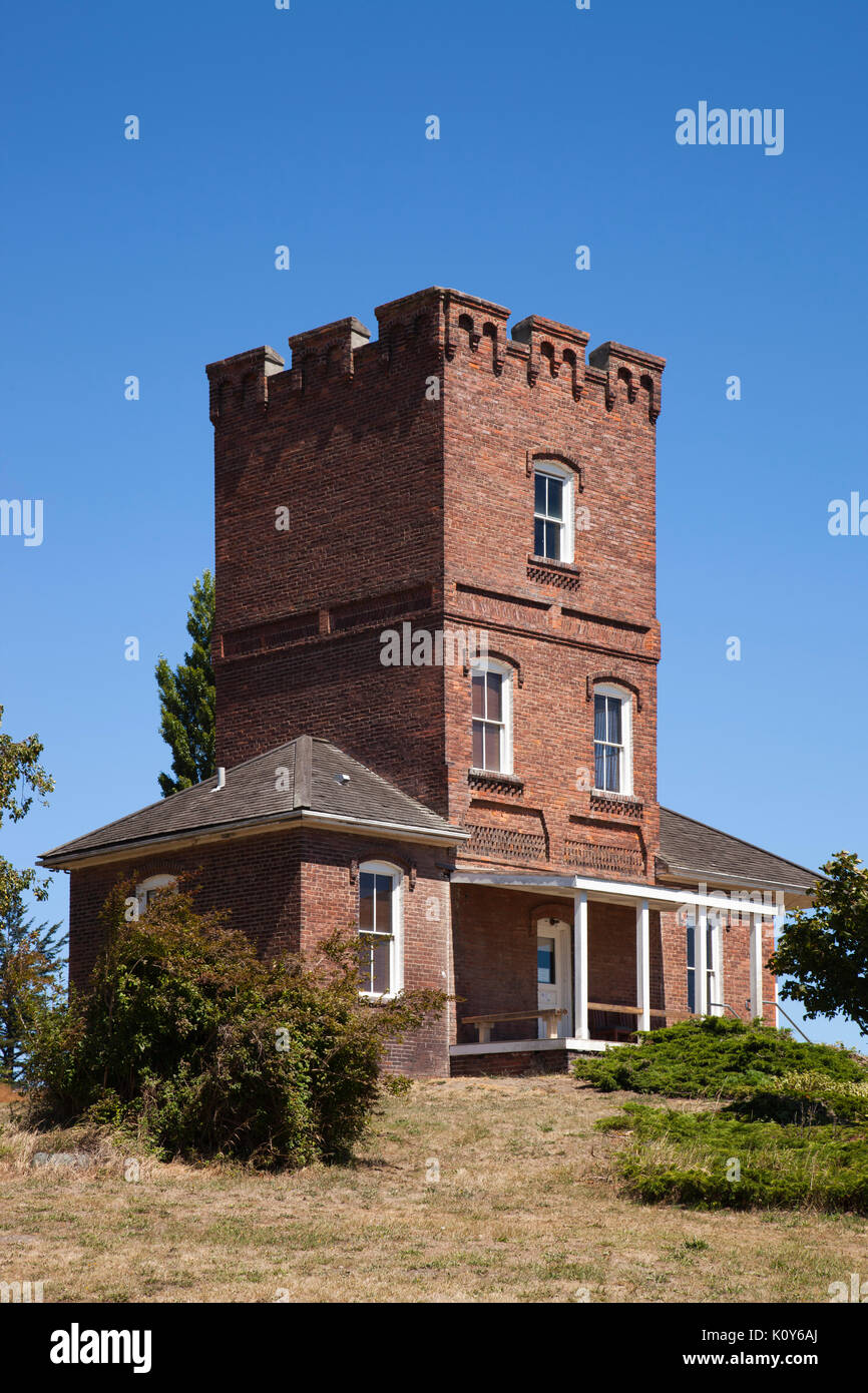 Alexander's Castle, Fort Worden parco statale, Port Townsend, nello Stato di Washington, USA, America Foto Stock