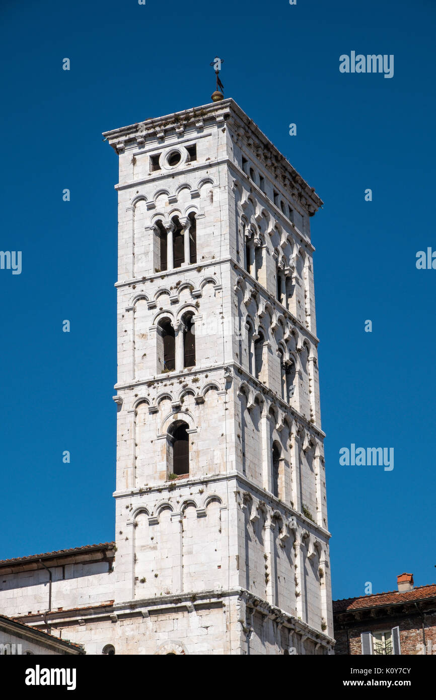 Chiesa di San Michele in Foro, Lucca, Toscana, Italia Foto Stock
