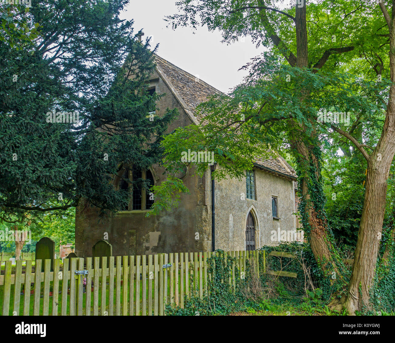 Chiesa di Santa Maria,Chiesa sassone,Alton Priors,Devizes,Wiltshire, Inghilterra, Regno Unito Foto Stock