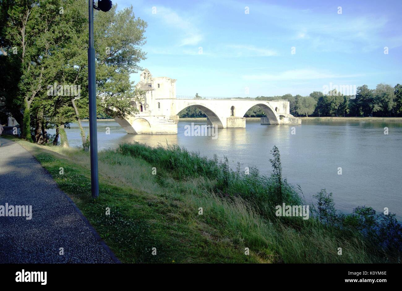 Pont d' Avignon, Avignon, Francia+ Foto Stock
