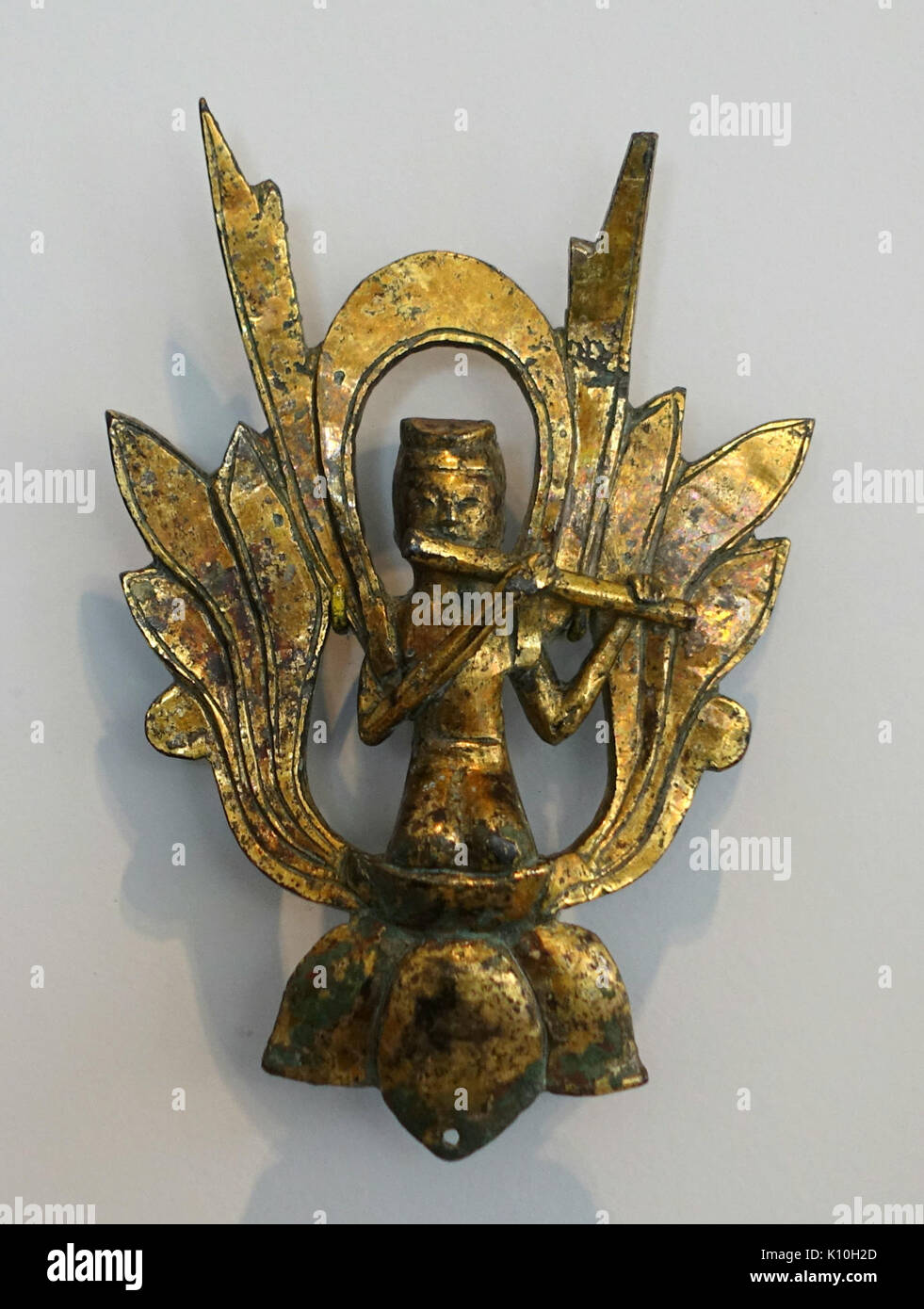 Apsarases, 4 di 5, Cina settentrionale o orientale dinastia Wei, 500 550 annunci, bronzo dorato Arthur M. Sackler Museum, Harvard University DSC00869 Foto Stock