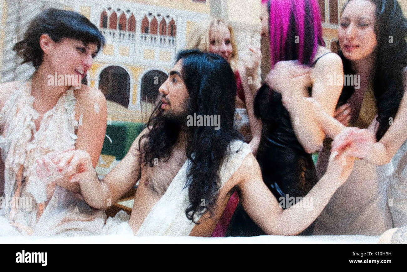 Ankit amare come Gesù nell Ultima Cena Shoot Foto Stock