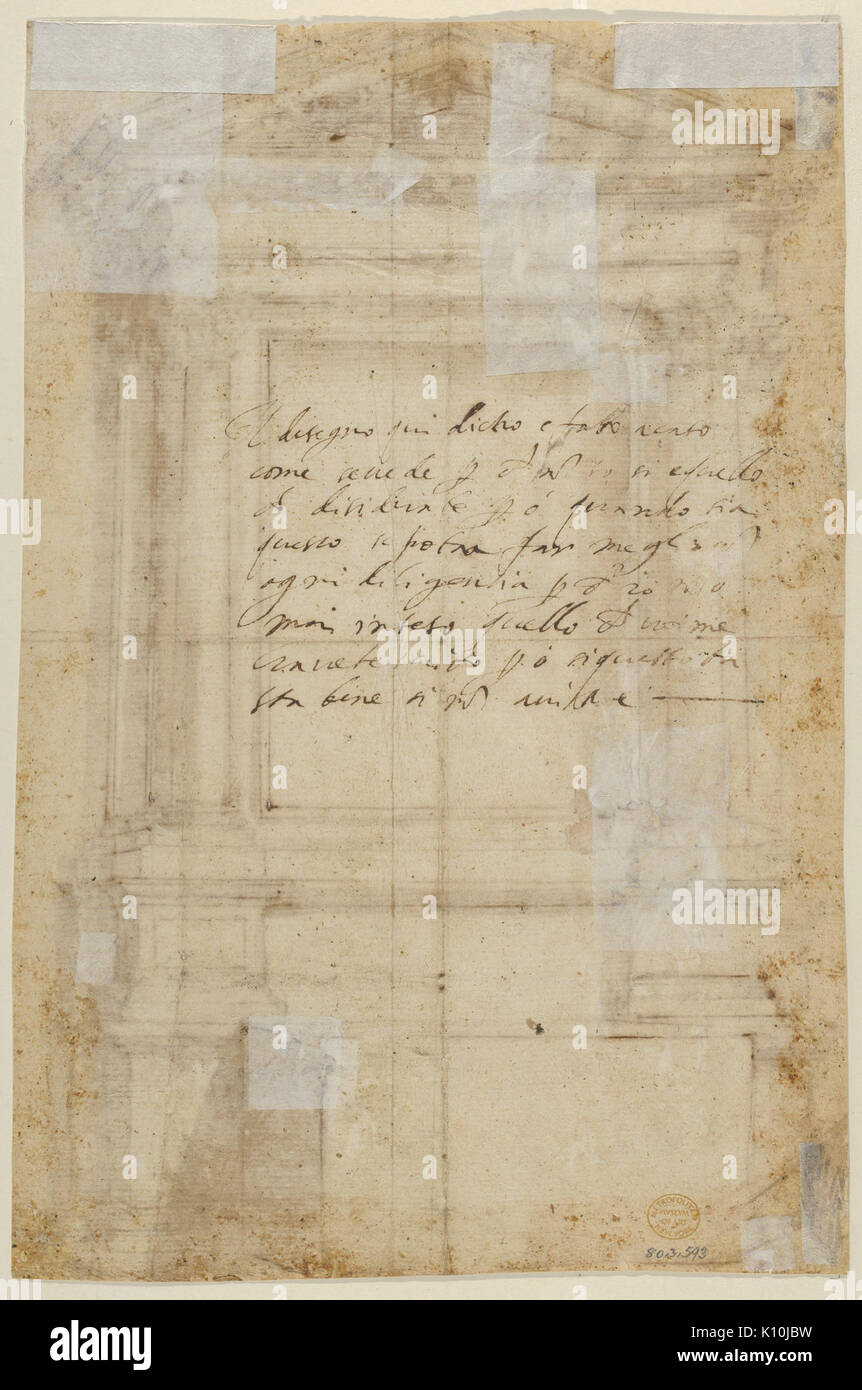 Cornice architettonica per altare incontrato DP852558 Foto Stock