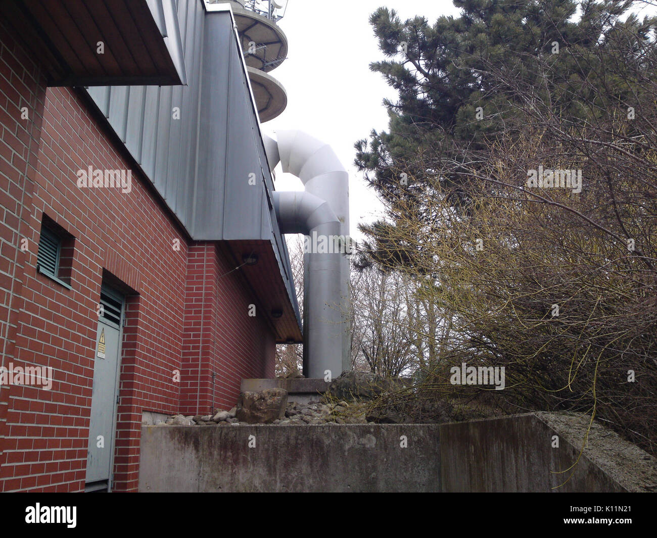 Abluftrohre Grundnetzsender Witthoh Foto Stock