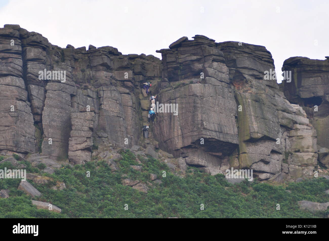Bordo Stanage, Derbyshire Peak District, England Regno Unito Foto Stock