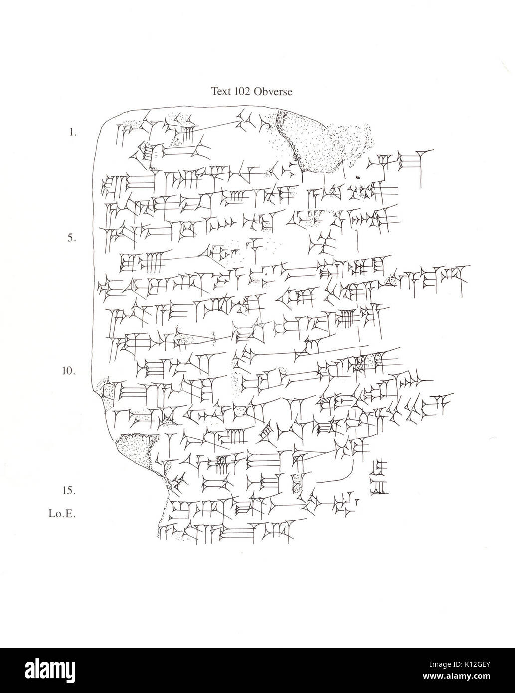 Amarna lettera Royal lettera da Ashur uballit, il re di Assiria, per il re di Egitto incontrato DP 211 142 Foto Stock
