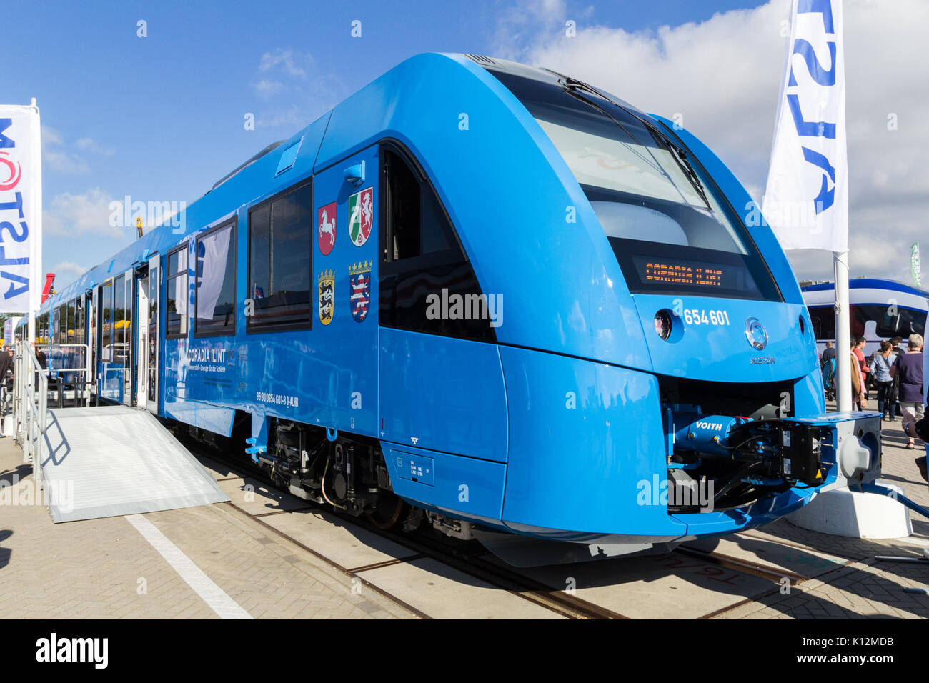 Alstom Coradia iLint InnoTrans 2016 Foto Stock