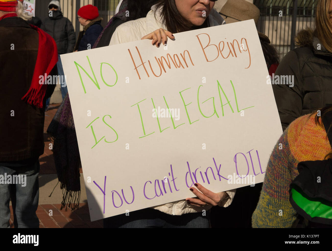 Anti Trump immigrazione protesta a Baltimora DSC 6615 (32557783796) Foto Stock