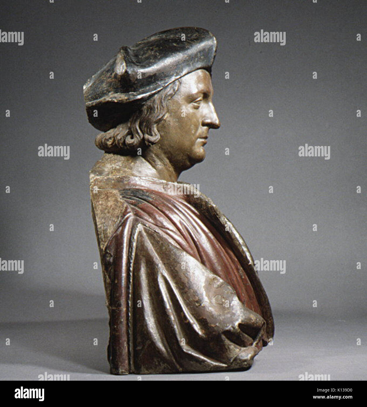 Un uomo sconosciuto, forse un mercante fiorentino ha incontrato ES1323 Foto Stock