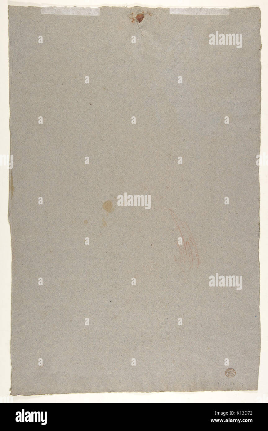 Angel (registro superiore; studio di pitture murali nella Cappella di San Remi, Sainte Clotilde, Parigi, 1858) ha incontrato DP812080 Foto Stock