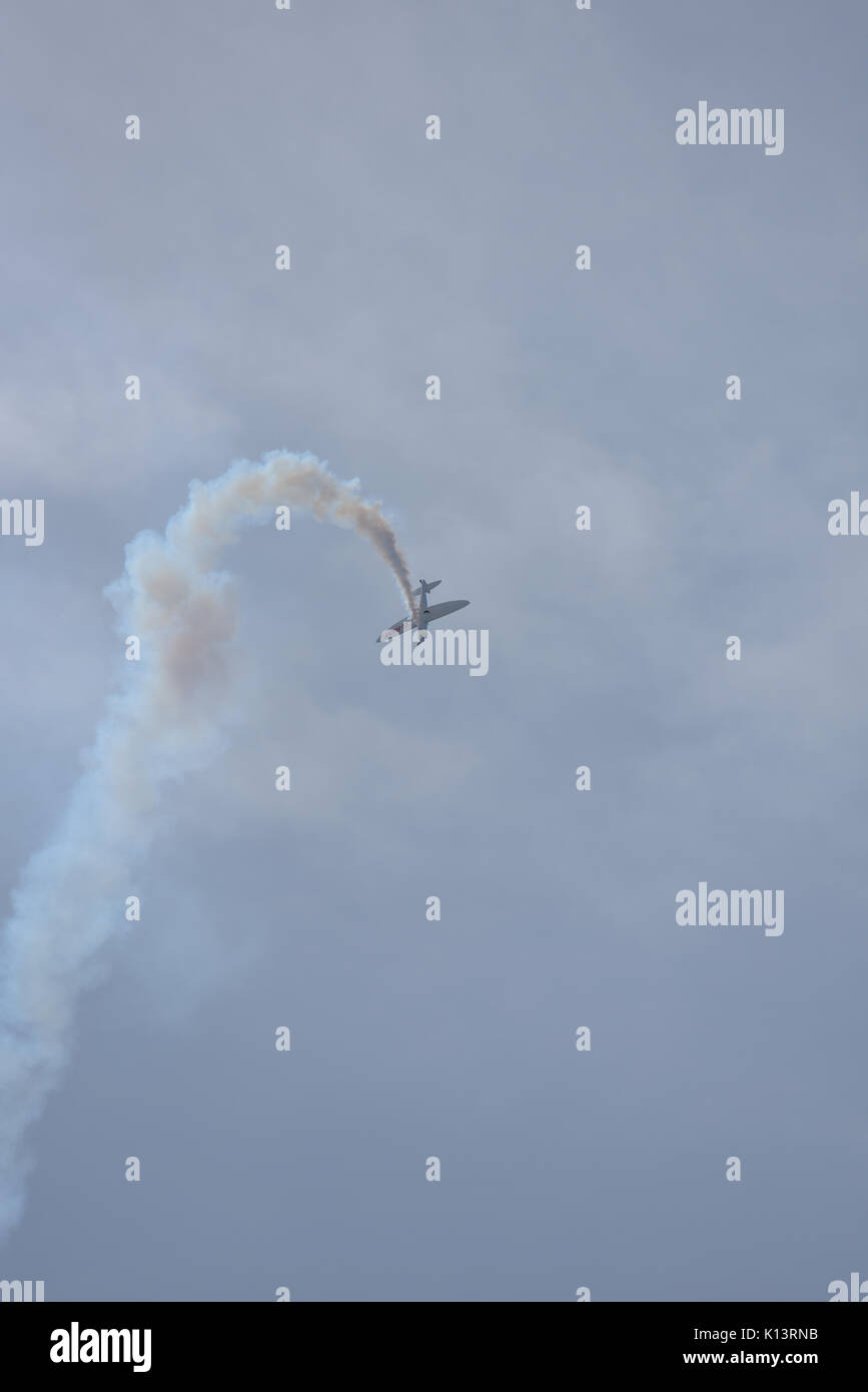 Yak stunt piano a Blackpool air show Foto Stock