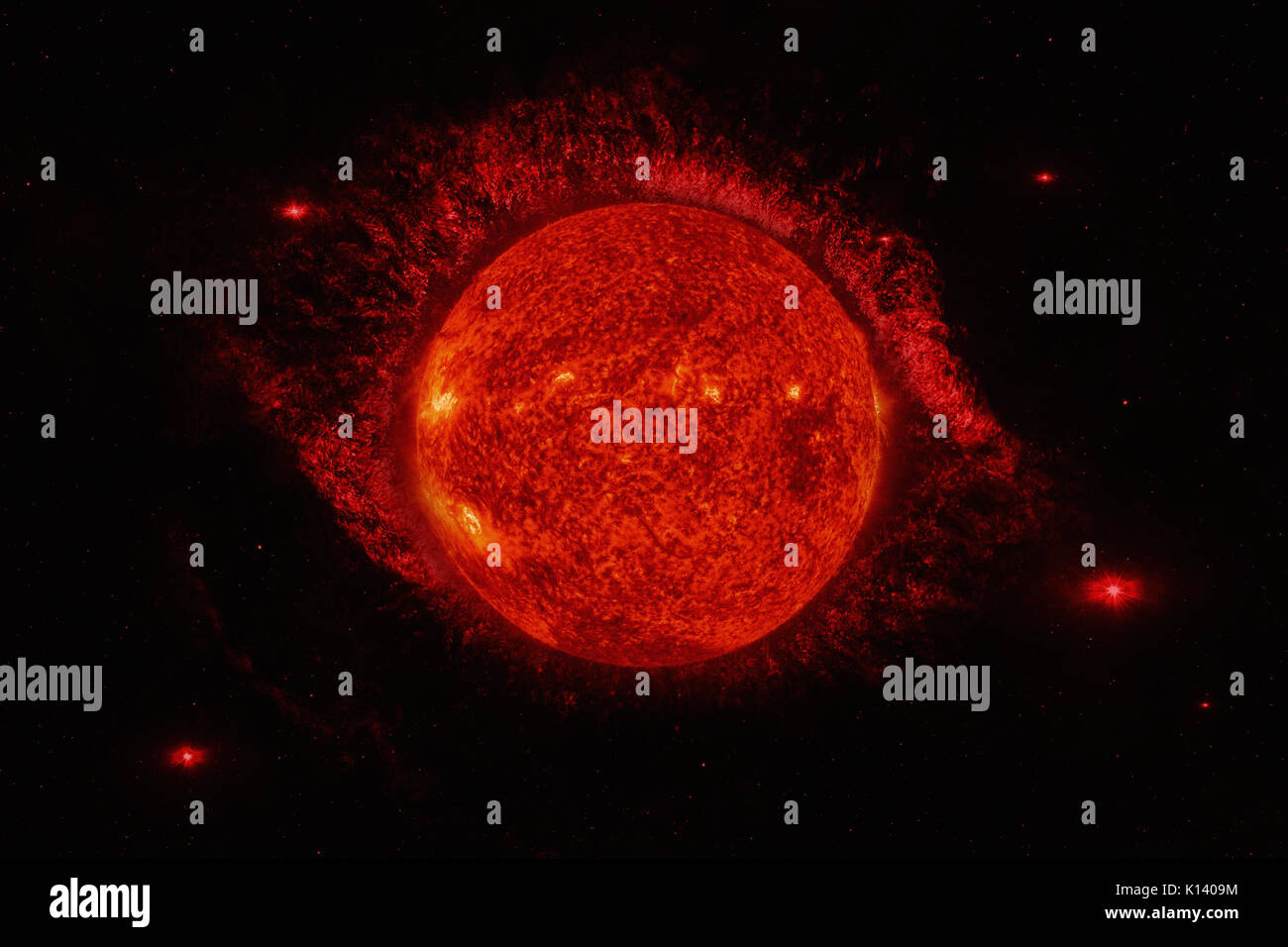 Sistema solare - Sun. è la stella al centro del sistema solare. Sun è un G-principale di tipo sequenza a stella ed è informalmente definita come un giallo Foto Stock
