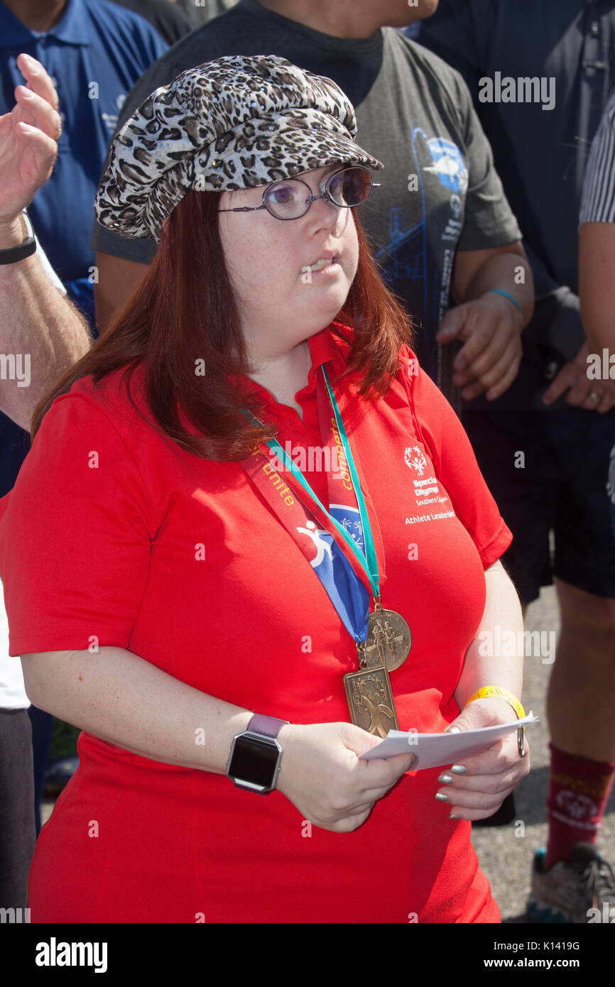 Agosto 19, 2017 - Reality TV star, Rachel Osterbach (nato in questo modo), partecipa alle Olimpiadi Speciali Southern California piano tirare a lungo B Foto Stock