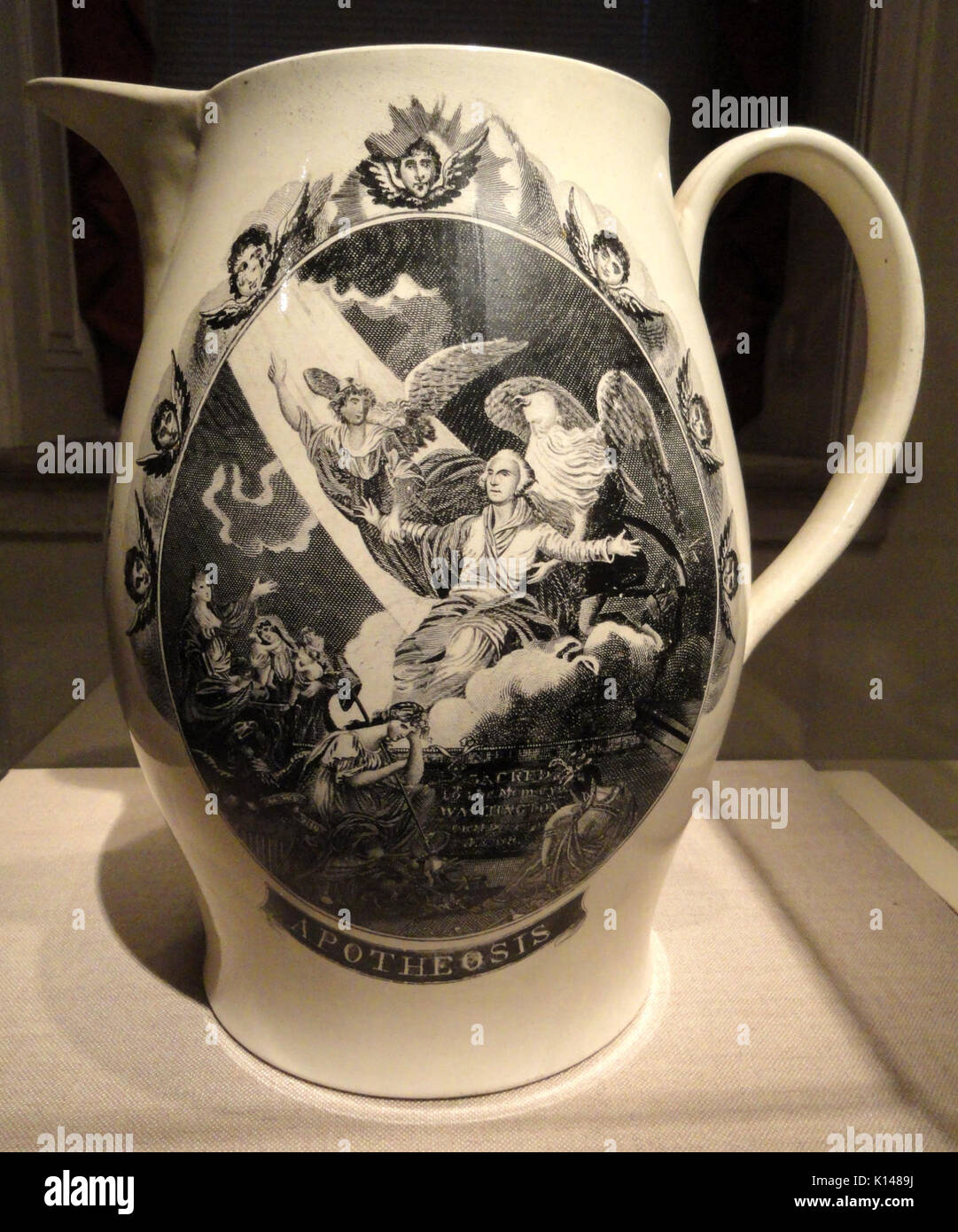 Apoteosi di George Washington, Ercolano la ceramica, c. 1800 1805, Giovanni Giacomo Barralet, artista DSC03195 Foto Stock