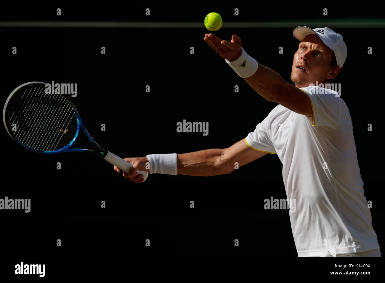 Tomas BERDYCH della Repubblica ceca al singolo maschile - campionati di Wimbledon 2017 Foto Stock