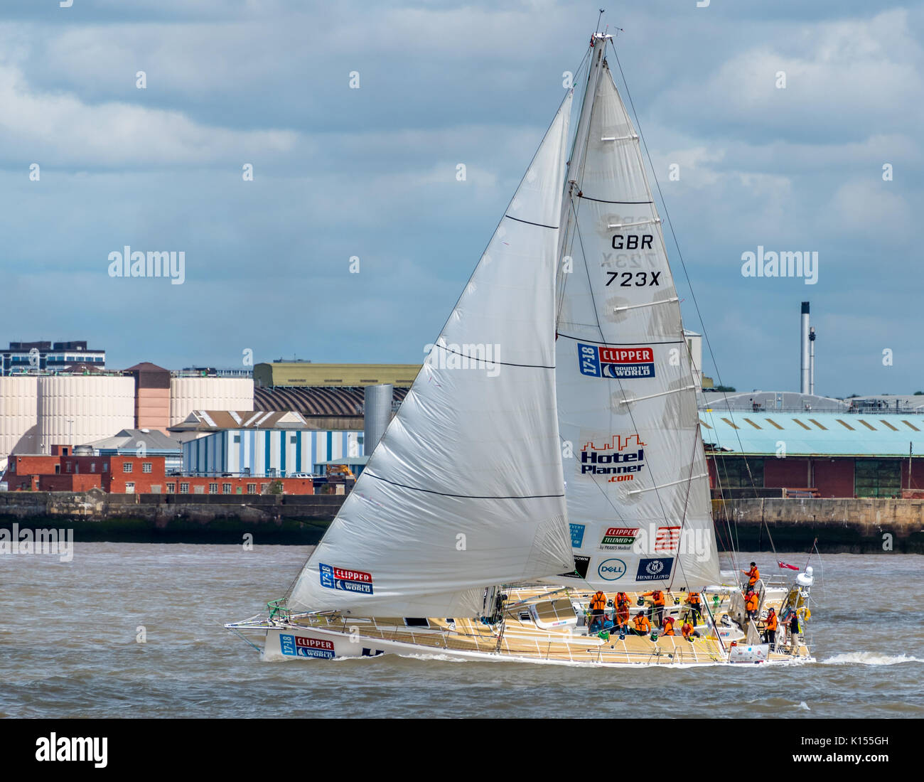 Inizio della Clipper Round the World Race 2017 Foto Stock