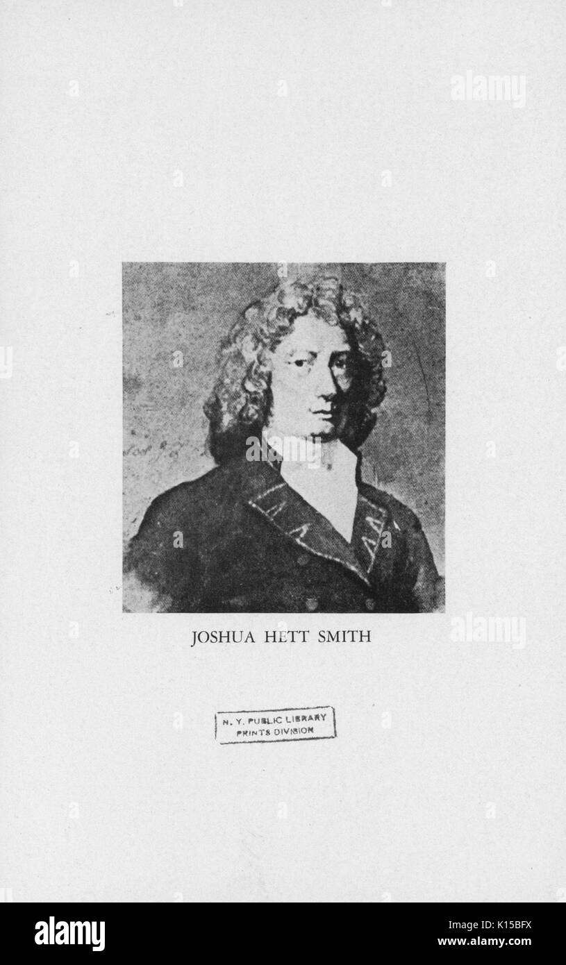 Joshua Hett Smith, 1800. Dalla Biblioteca Pubblica di New York. Foto Stock
