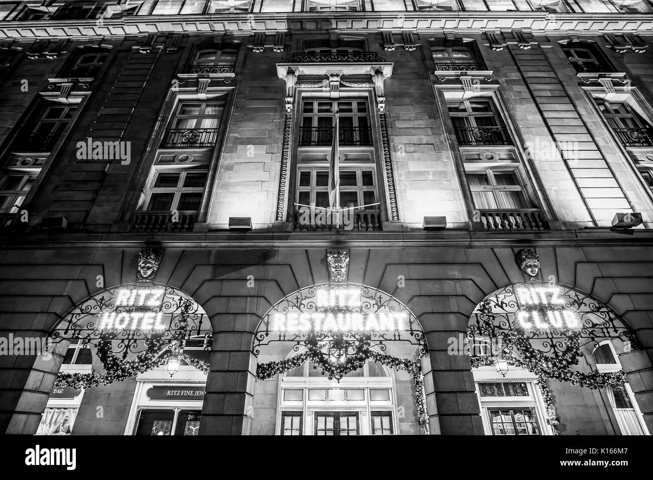 Famoso Ritz Hotel in London - London / Inghilterra - 6 Dicembre 2017 Foto Stock