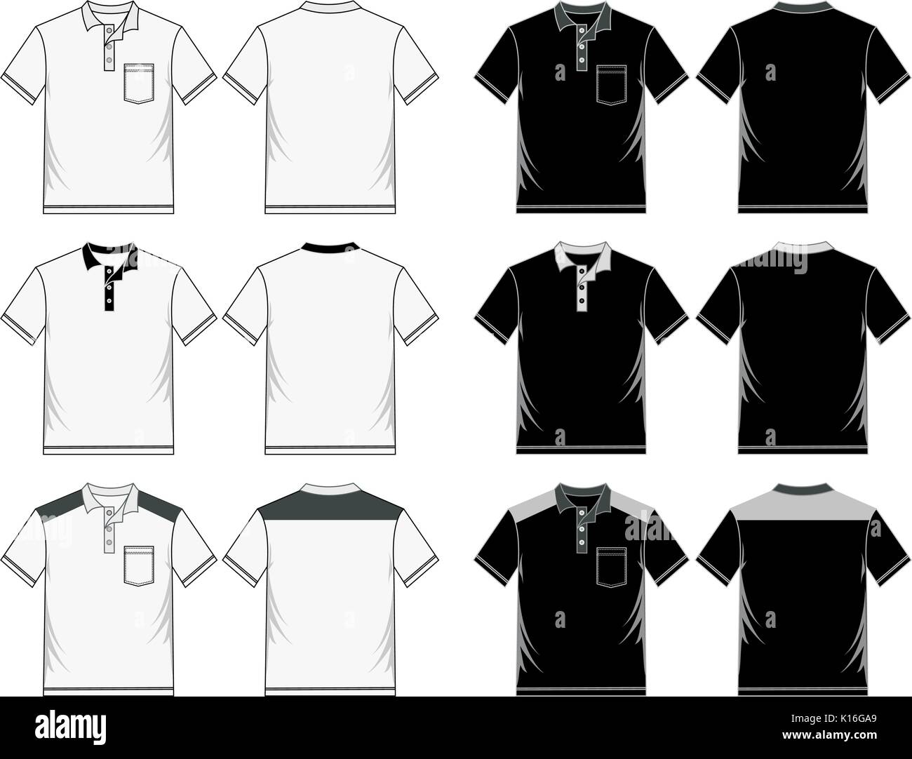 Modelli di camicia Illustrazione Vettoriale