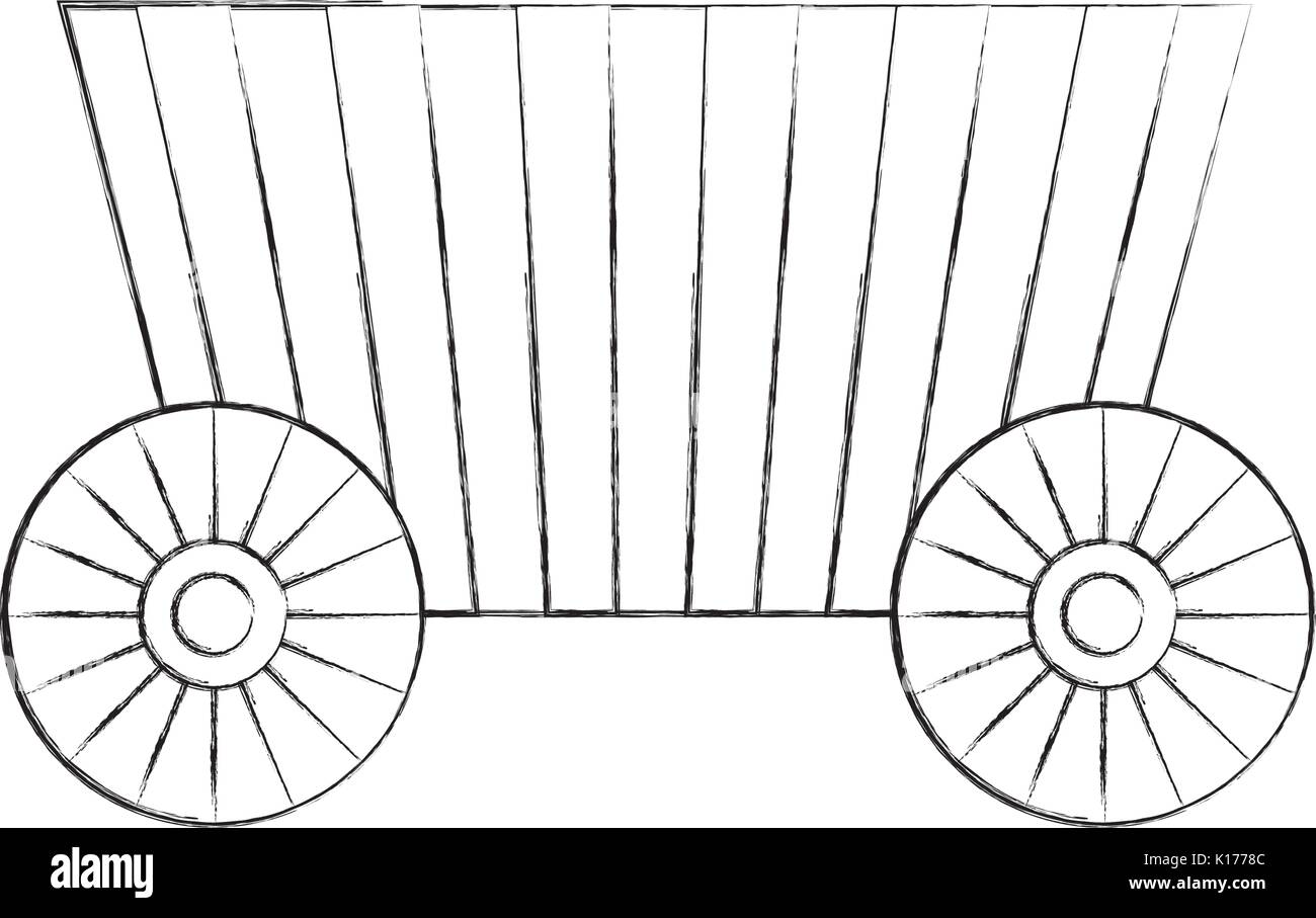 Il carnevale di fast food carrello con ruote Illustrazione Vettoriale