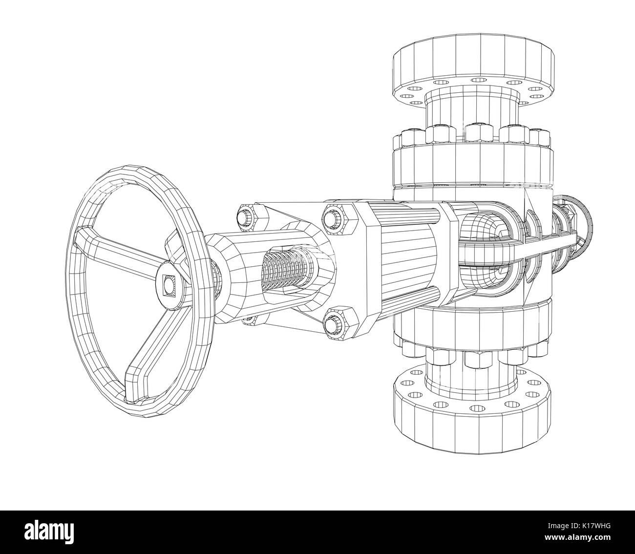 Impedimento soffiatura. Filo stile cornice Illustrazione Vettoriale