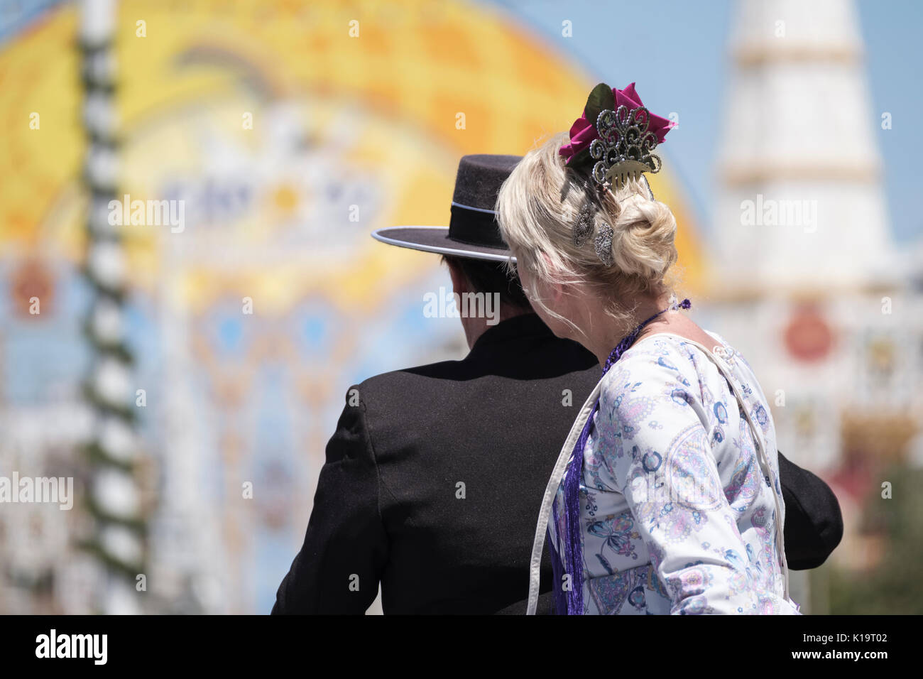 Feria de Sevilla, Sevilla, Andalusia, Foto Stock