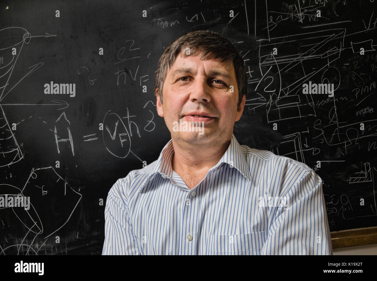 Ritratto del professor André Konstantin Geim, che ha ricevuto il Premio Nobel per la fisica 2010. Foto Stock