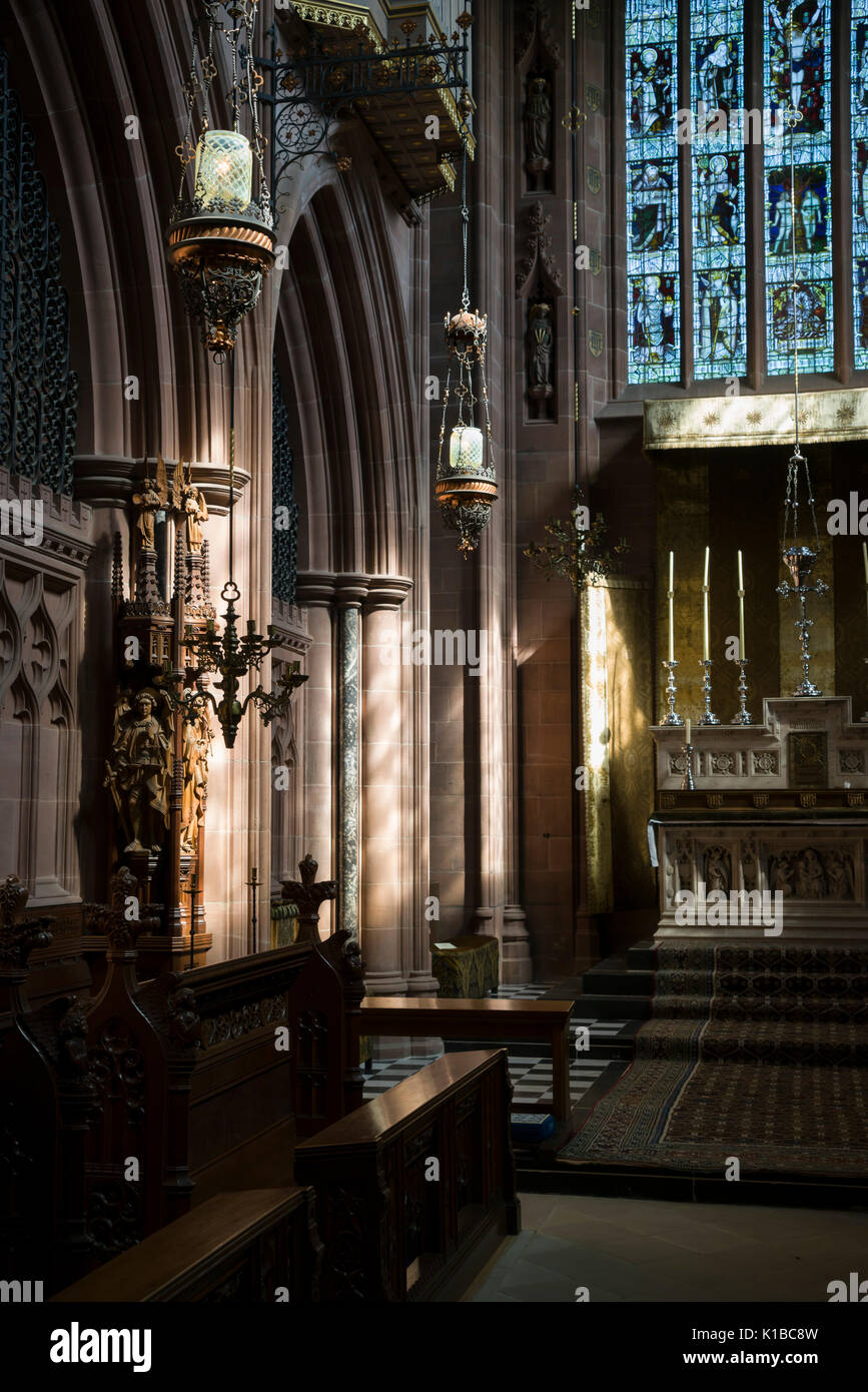 Inghilterra, Nottinghamshire - Clumber Park, il National Trust grande tenuta aperta al pubblico. Cappella di Santa Maria Vergine. Foto Stock