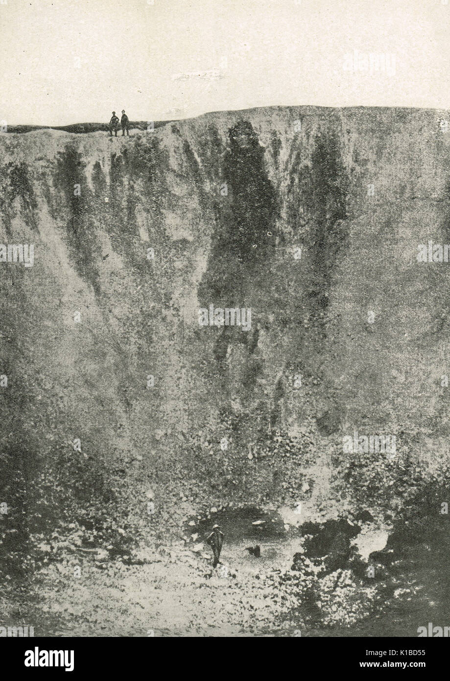 Miniera di Lochnagar Crater, Somme offensivo Foto Stock
