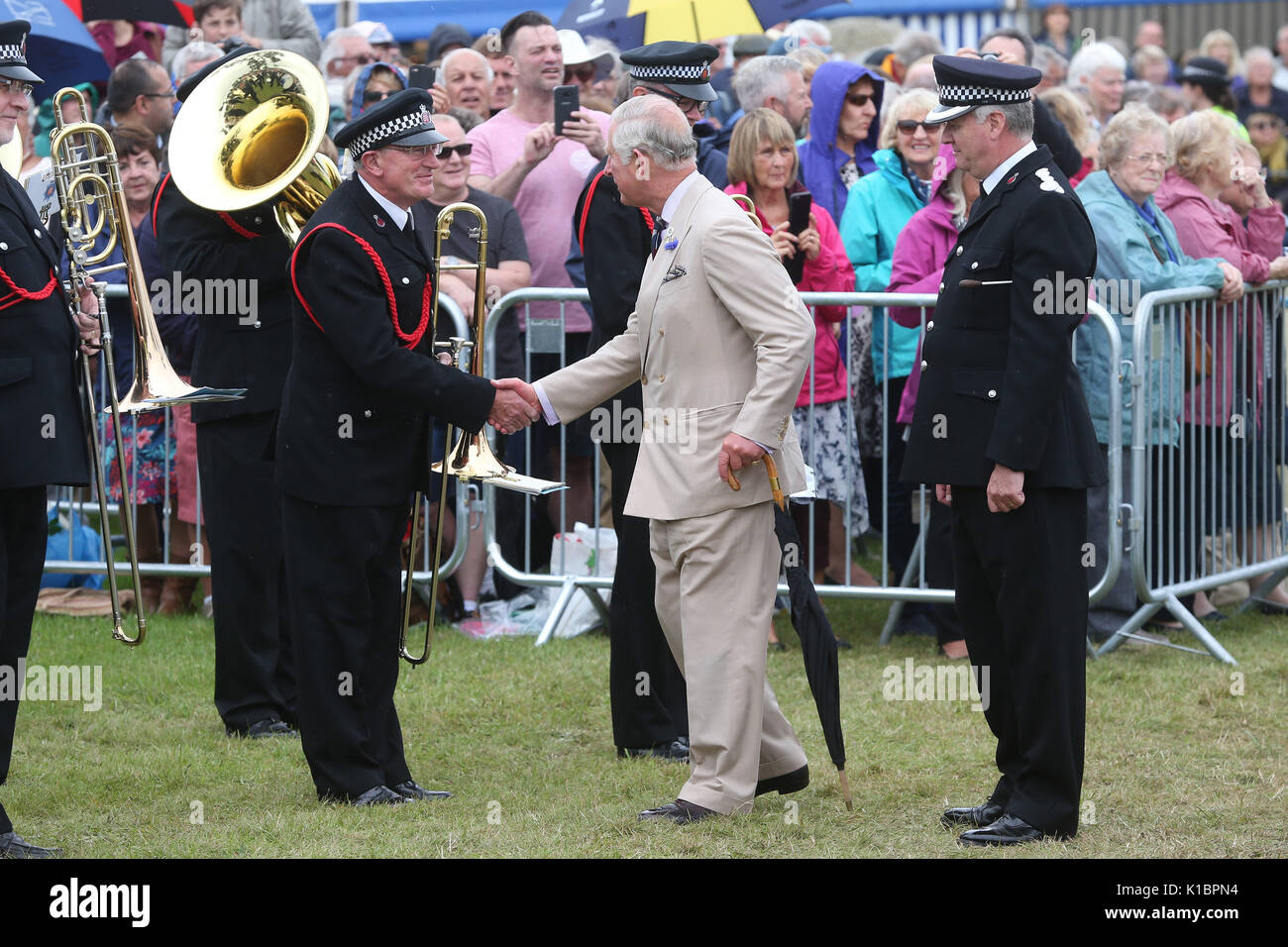 Sua Altezza Reale il Principe di Galles e la duchessa di Cornovaglia visita il Sandringham Flower Show con: S.A.R. il Principe Carlo dove: Sandringham, Regno Unito quando: 26 lug 2017 Credit: WENN.com Foto Stock