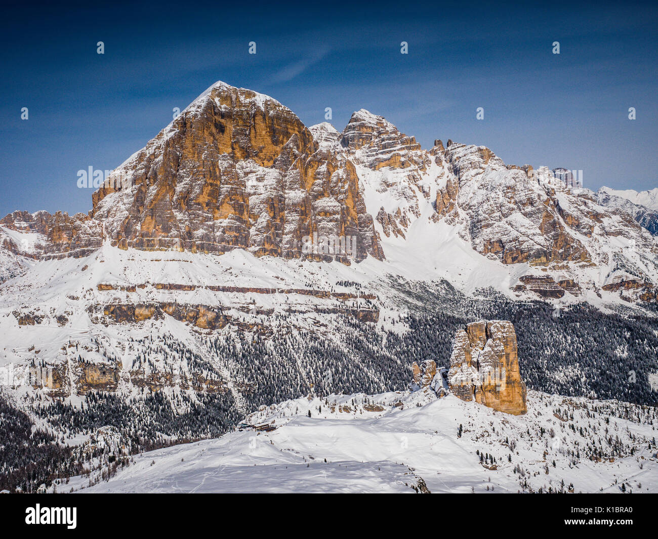 Dolomiti. panorama delle Alpi Italiane Foto Stock