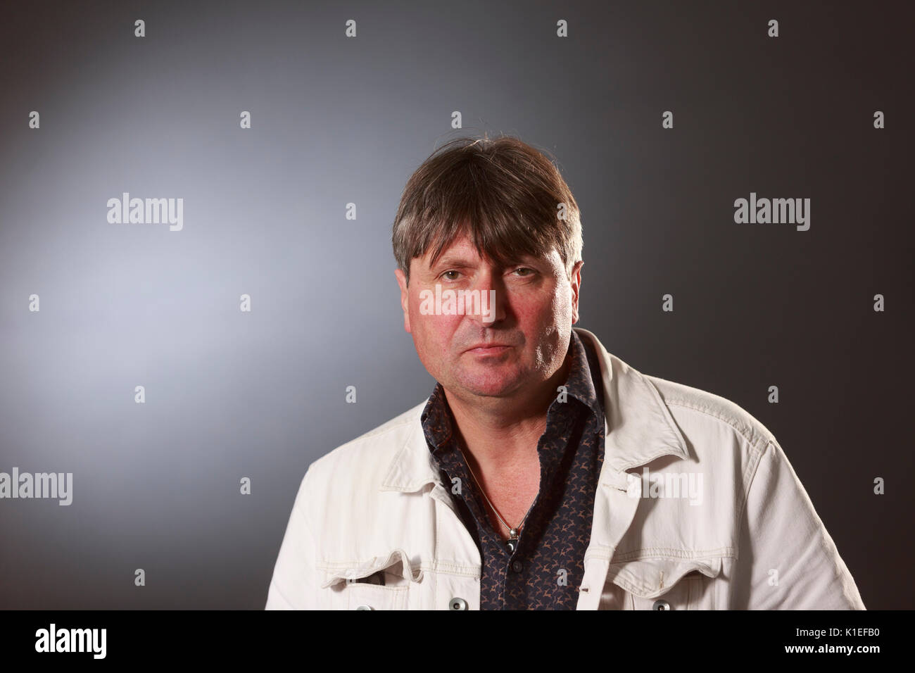 Edimburgo, Scozia il 27 agosto. Giorno 16 Edinburgh International Book Festival. Nella foto: Simon Armitage, poeta inglese, drammaturgo e romanziere Credito: pak@ Mera/Alamy Live News Foto Stock