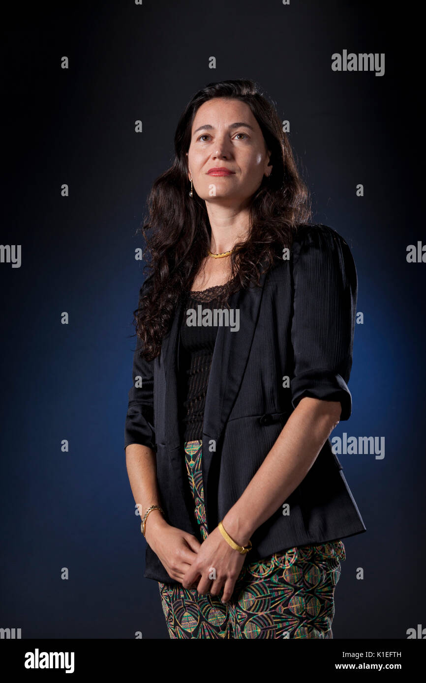 Edinburgh, Regno Unito. Il 27 agosto 2017. Nicole Krauss, l'autore americano, che appaiono alla Edinburgh International Book Festival. Gary Doak / Alamy Live News Foto Stock