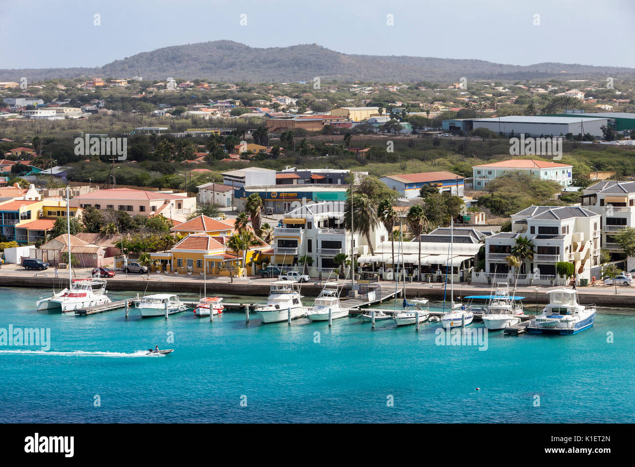 Kralendijk, Bonaire, Antille sottovento. Foto Stock