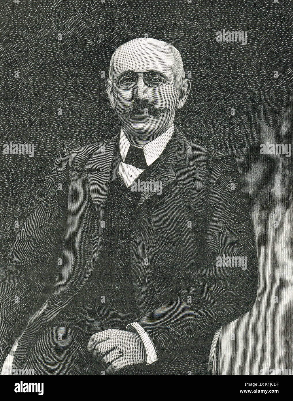 Capitano Alfred Dreyfus (1859-1935) erroneamente accusato e condannato per tradimento in seguito esonerato Foto Stock