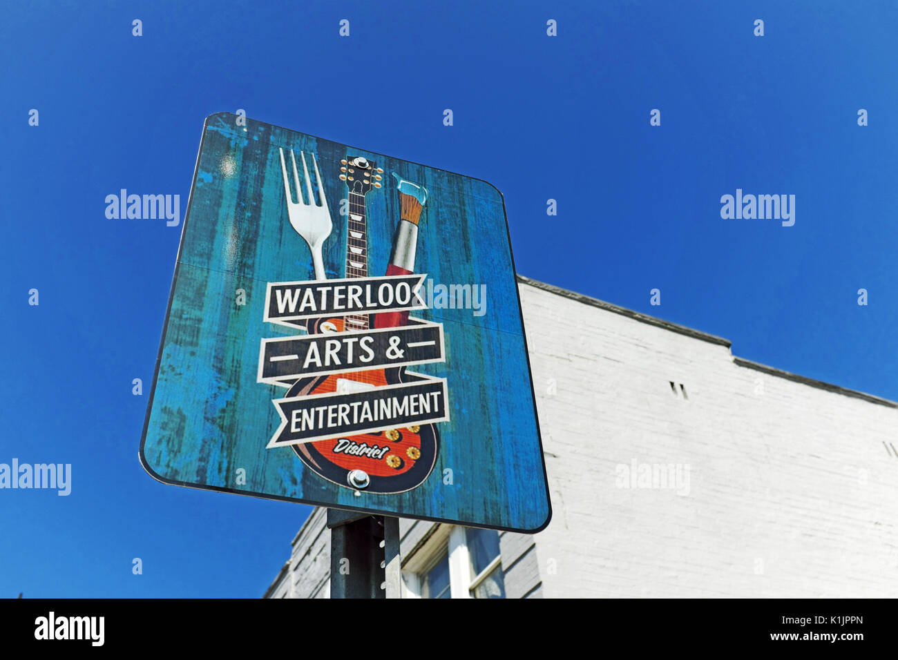 Waterlook Arti e il quartiere del divertimento nel nord Collinwood quartiere di Cleveland, Ohio, Stati Uniti d'America è uno dei tanti punti gentrifying in città. Foto Stock