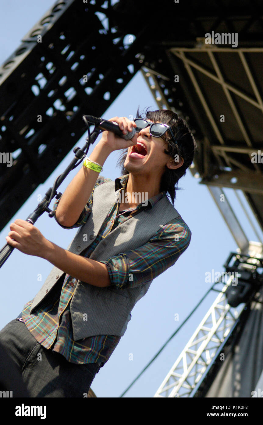 Chad elliott funerali partito esecuzione 2007 quartiere music festival la Coliseum di Los Angeles,ca Foto Stock