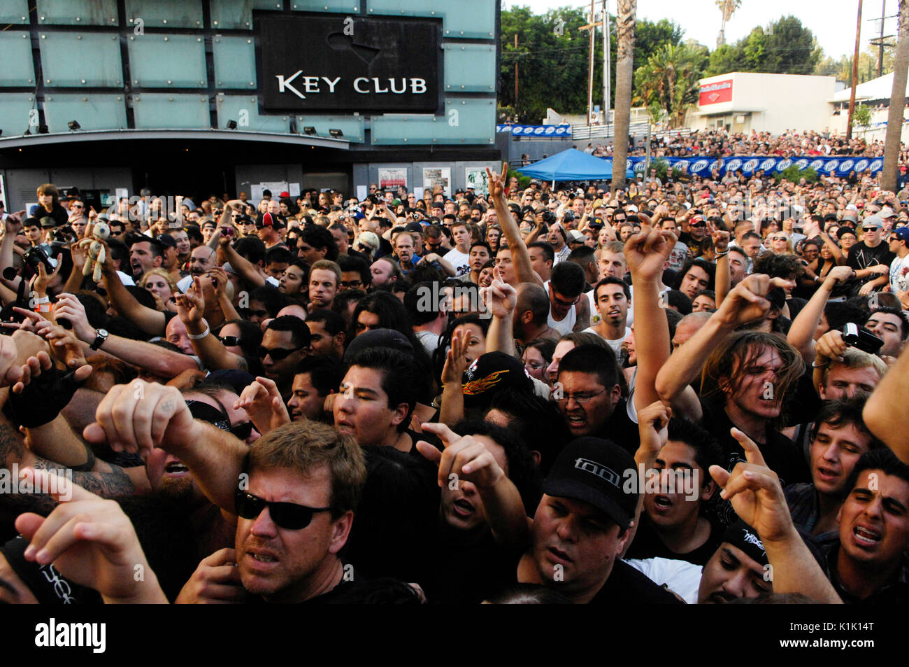 Korn folla esegue il giorno 3 seconda annua sunset strip music festival settembre 12,2009 Los Angeles, California. Foto Stock