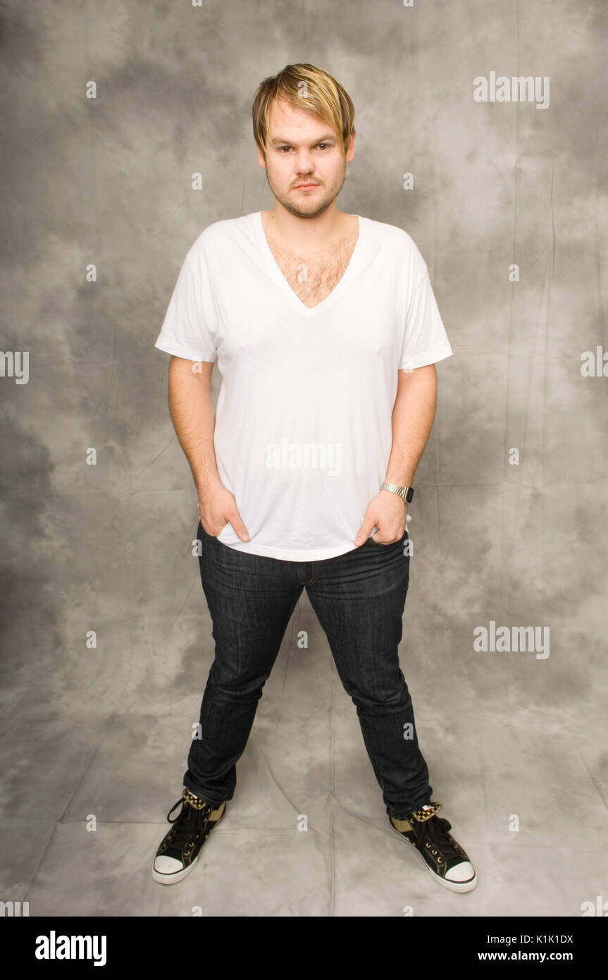 Ritratto esclusivo Mike Retondo Plain White T's Long Beach Arena Long Beach, CA. Foto Stock