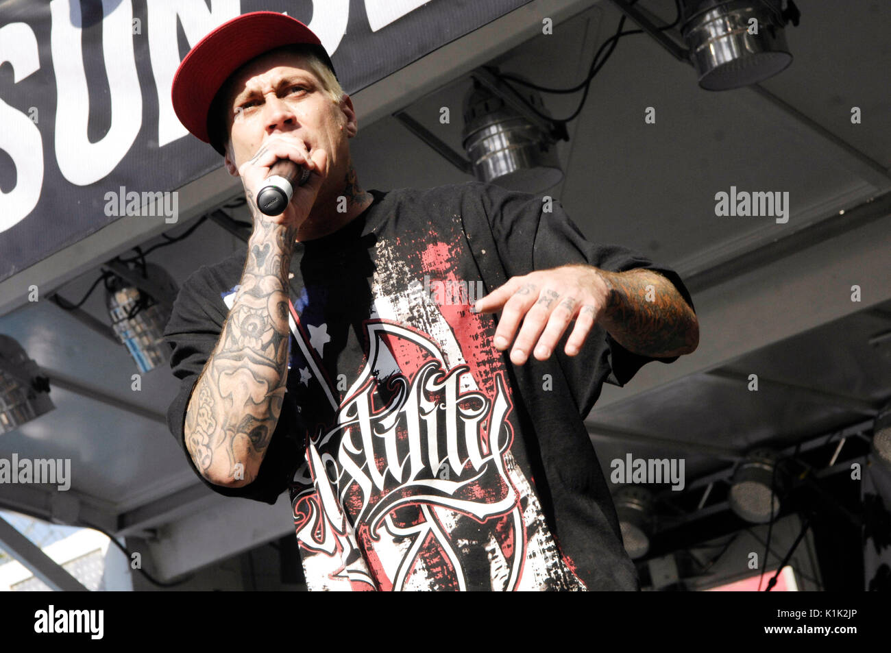 Dustin 'D-Loc' Miller Kottonmouth Kings si esibisce il giorno 3 2 ° Festival annuale Sunset Strip Music Festival Settembre 12,2009 Los Angeles, California. Foto Stock