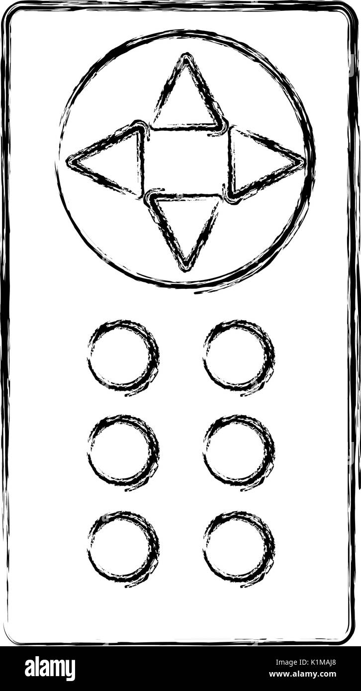 Telecomando per il fuco simbolo del dispositivo Illustrazione Vettoriale