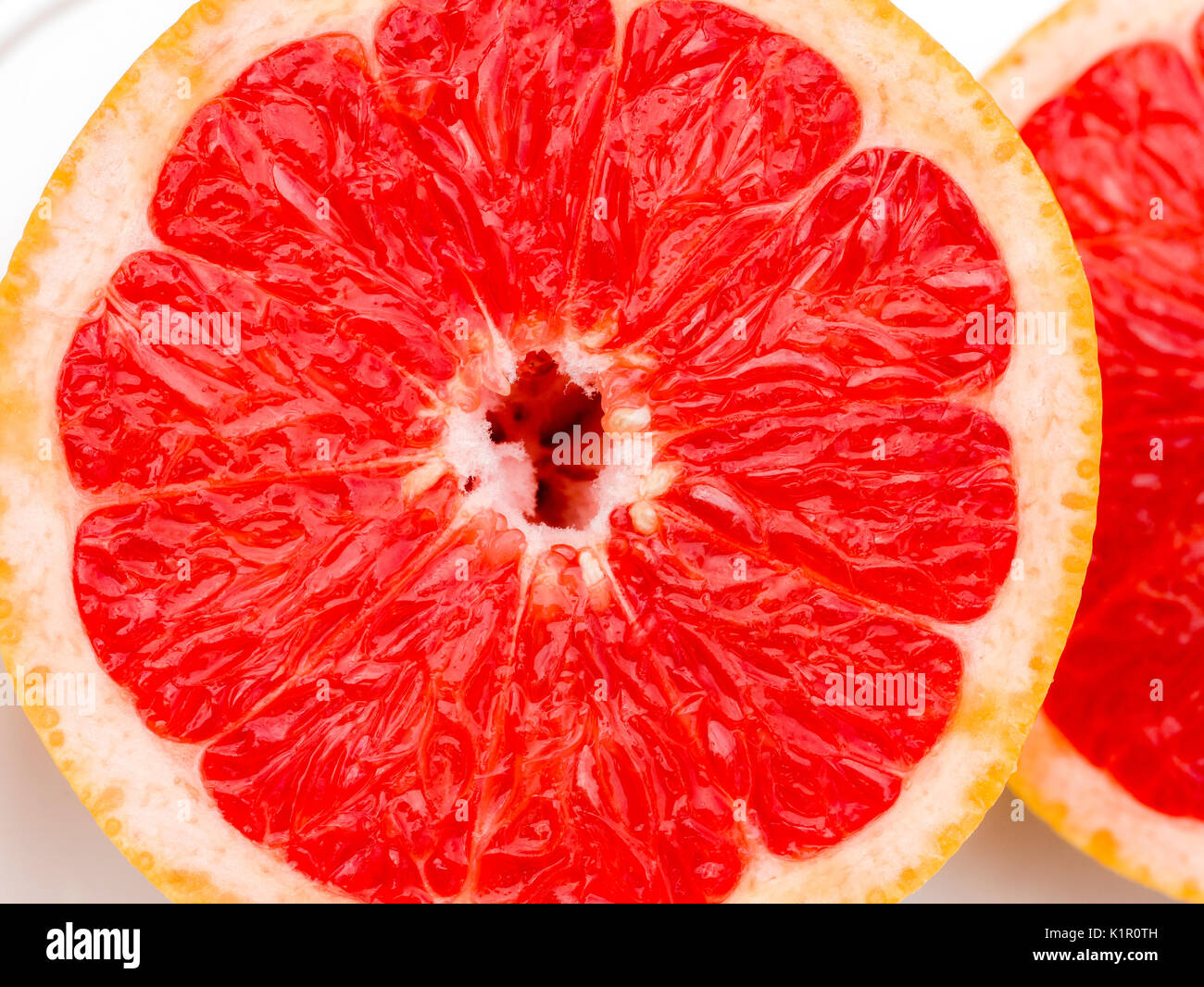 Pompelmo rosso Close Up Foto Stock