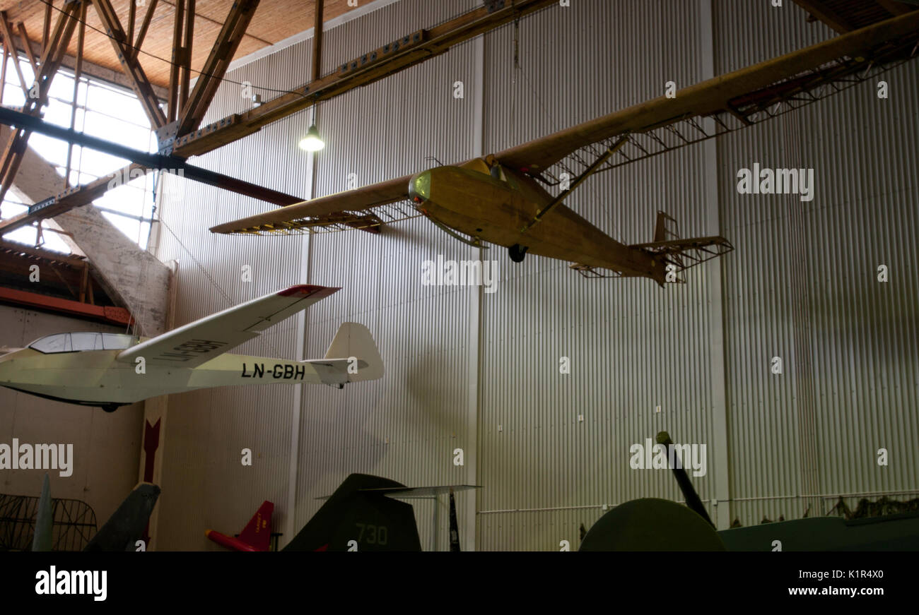 Aeromobili a sola aviation museu, Stavanger, Norvegia Foto Stock