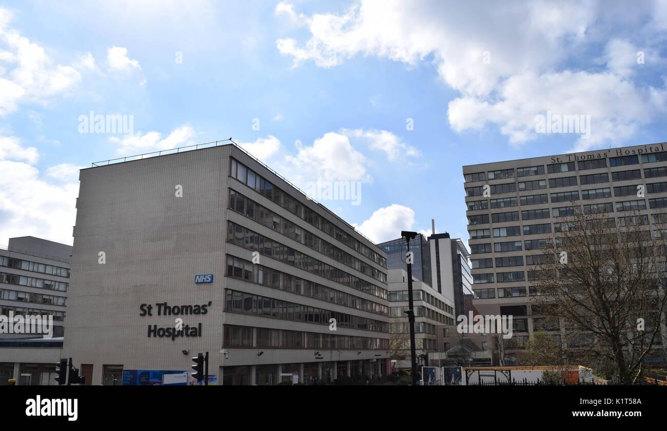 San Thomas Hospital di Londra, Regno Unito Foto Stock