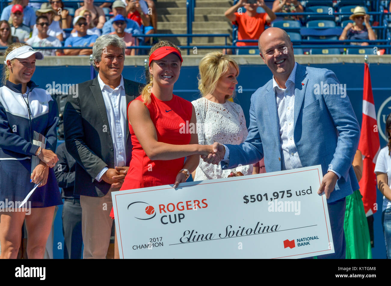 Donna finals Rogers Cup 2017 Foto Stock