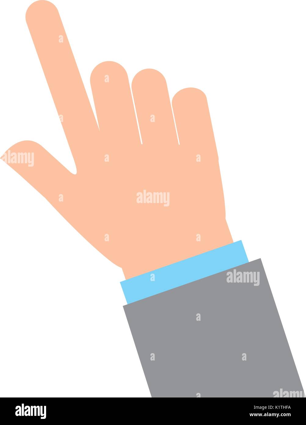 La mano umana icona indice Illustrazione Vettoriale