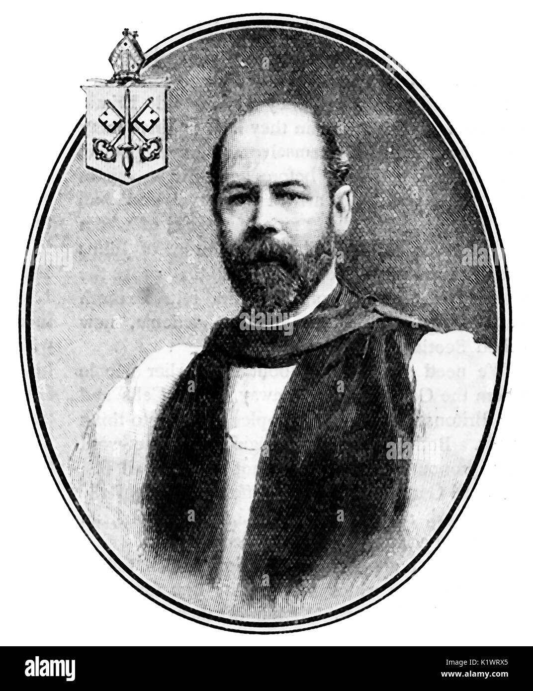 1902 - Ritratto di Herbert Edward Ryle, autore antico Testamento studioso anche Vescovo di Exeter. Vescovo di Winchester e Decano di Westminster, Inghilterra Foto Stock