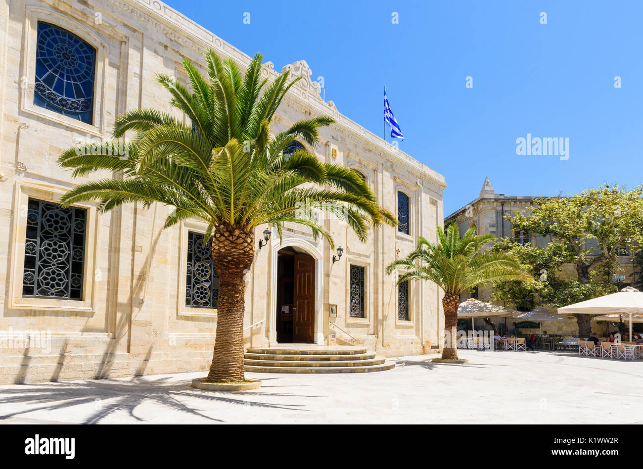 La vecchia chiesa di San Tito, Heraklion, Creta, Grecia Foto Stock