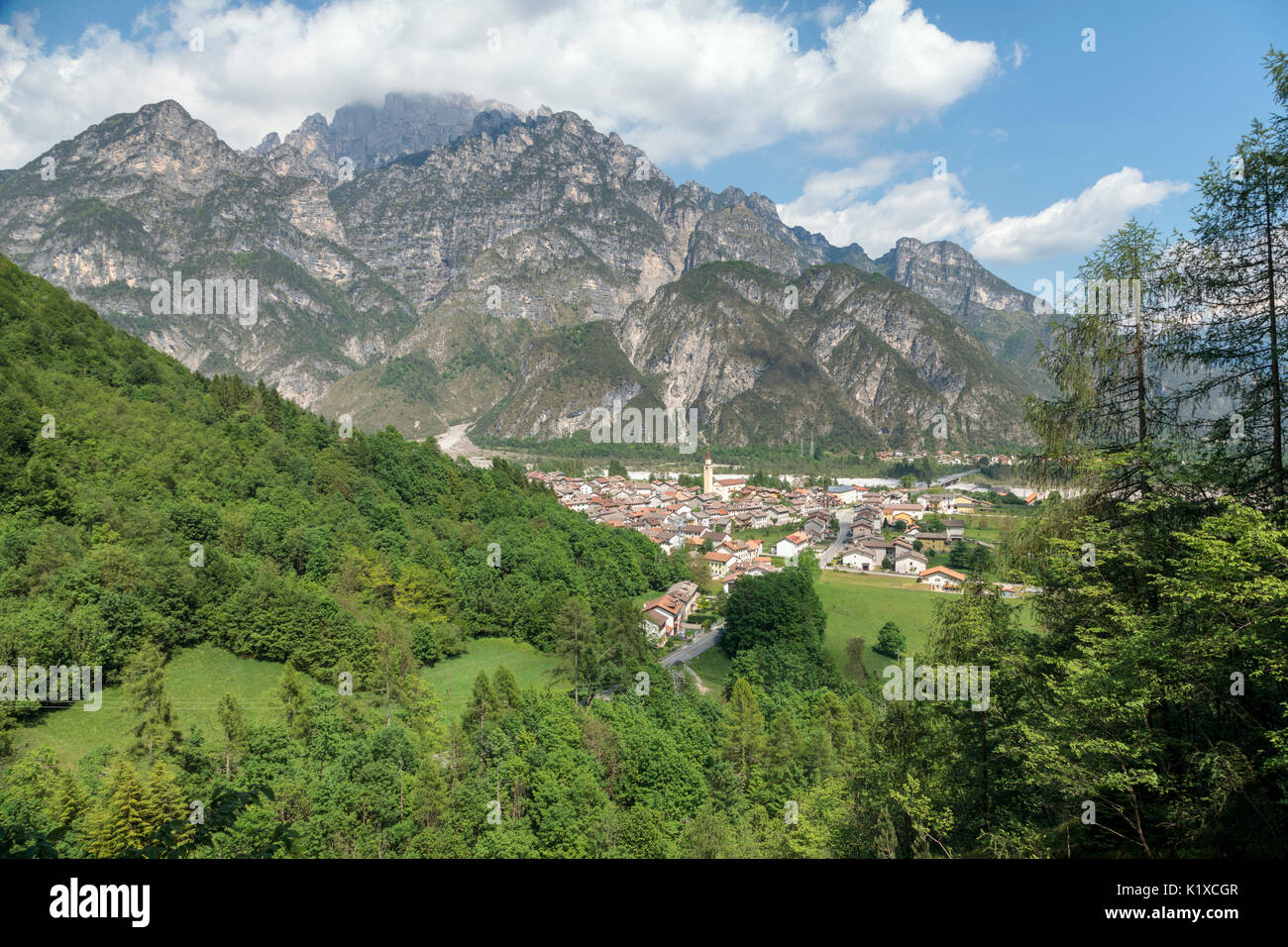 Cimolais nella Valcellina, provincia di Pordenone, Friuli Venezia Giulia, Italia, Europa Foto Stock