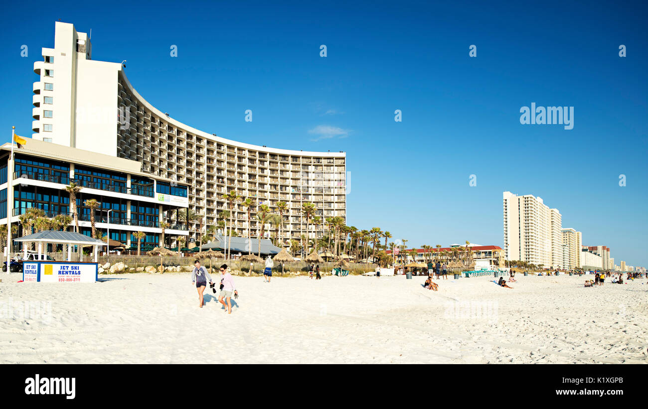 Alberghi a Panama City Beach, Florida. Foto Stock
